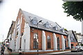 View of an ex-church building converted to flats on Penge High Street