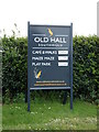 TM4877 : Old Hall Sign by Geographer