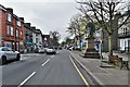 Bala High Street: Thomas Edward Ellis statue location in the high street