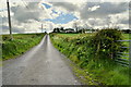H2480 : Cloudy skies along Lisleen Road by Kenneth  Allen