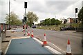 New cycle lane, Bristol Street