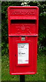 Close up, Elizabeth II postbox on  Checkley Lane, St George