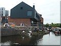 SK5704 : Swans' nest at the northern end of the Friars Mill moorings by Christine Johnstone