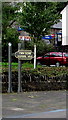 Cwm Ogwr/Ogmore Vale railway station name sign