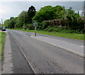 End of the dual carriageway on the Ystradgynlais Bypass