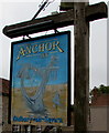 Anchor Inn name sign, Oldbury-on-Severn