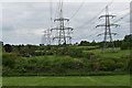 Pylons crossing the Fynn valley near Witnesham