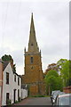 All Saints Church at the end of the road