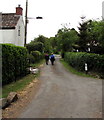 Walking along Featherbed Lane, Oldbury-on-Severn