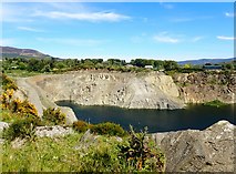J0016 : O'Hagan's Quarry, Forkhill, viewed from the lower eastern slopes of Croslieve by Eric Jones