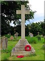 The war memorial in Fringford churchyard