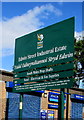 Edwin Street Industrial Estate name sign, Crindau, Newport