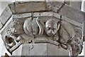 Great Bromley, St. Georges Church: Decorated period nave capital 2