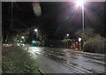 Burton Road/Gloucester Avenue junction at night