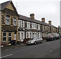 Exeter Street houses and cars, Newport