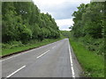 A tree-lined stretch of road (A830) heading towards Fort William