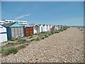 TQ1803 : Lancing, beach huts by Mike Faherty