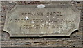 ST1493 : Welsh inscription on Bethania Chapel, Twyn Road, Ystrad Mynach by Jaggery