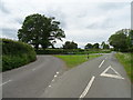 Country road junction near Brownhills Grange Farm