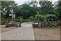 SD4774 : Garden at RSPB Visitor Centre, Leighton Moss by David Dixon
