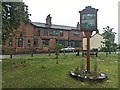 Kinoulton village sign and the Nevile Arms