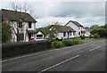 White houses in Cwmann, Carmarthenshire