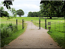 SJ5509 : Gate to the Deer Park at Attingham Park by David Dixon