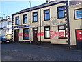 "No Sale" graffiti on the Horse Shoe Bar in Armagh Road, Newtownhamilton