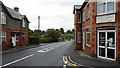 The A470 road running through Newbridge on Wye