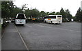SP0373 : Coach park in Hopwood Park Services, Worcestershire by Jaggery