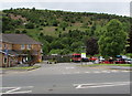 White Rose Care Home car park entrance, New Tredegar