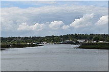 TM2850 : Looking downstream from Wilford Wharf on the River Deben by Simon Mortimer