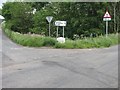 Waymarker milestone on the B946