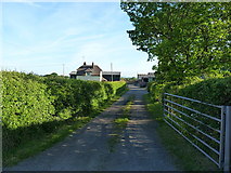 SJ5314 : Track to The Meadows farm by Richard Law