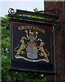 Sign for the Grosvenor public house, Ellesmere Port