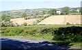 Harvested hay fields on the north side of the A25