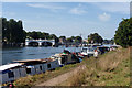 Houseboats above Teddington Weir