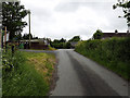 Approaching the A483 road in Cefn Llewelyn