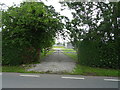 Farm entrance off Badgersrake Lane