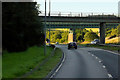 Road and Railway Bridges over the A90 near to Kirktown of Fetteresso