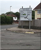 ST1688 : Directions sign on the approach to Bedwas Bridge Roundabout by Jaggery