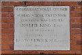 Foundation stone, Spicer Street Independent Chapel Sunday School