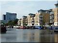 Flats overlooking Grand Union Canal, Brentford