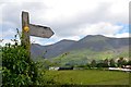 Signpost to Skiddaw