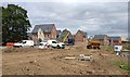 Houses under construction at New Lubbesthorpe