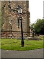 Former gas lamp. Castle Donington churchyard