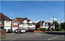 SP0267 : Houses on Bromsgrove Road, Redditch by JThomas