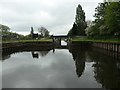 SK4730 : Sawley Flood Lock, from the west by Christine Johnstone