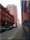J3373 : View East along James Street South, Central Belfast by Eric Jones