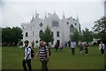 View of Strawberry Hill House from the green at the rear of the house